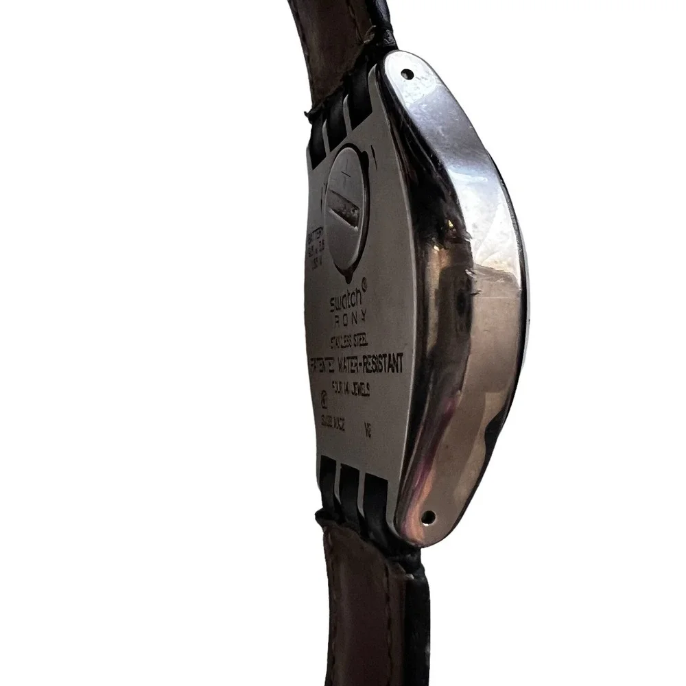 Vintage Men's Swatch‎ Irony Chronograph Watch 4 Jewels V8 Swiss Made Patented WR